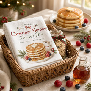 Christmas Morning Pancake Mix Recipe Kitchen Towel