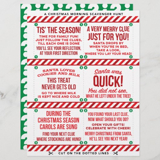 Christmas Morning Scavenger Hunt (Front/Back)