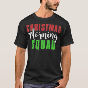 Christmas Morning Squad vintage bff couple s T-Shirt