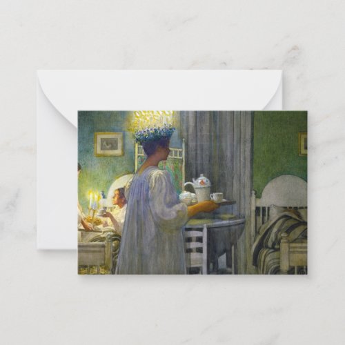 Christmas Morning The Feast of Saint Lucy Note Card