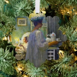 Christmas Morning, The Feast of Saint Lucy Ornament Card