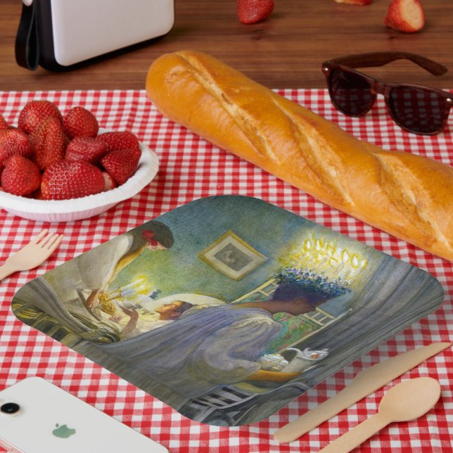 Christmas Morning, The Feast of Saint Lucy Paper Plates (Picnic)