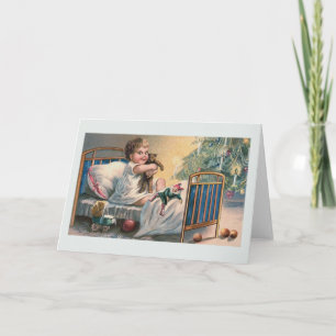 "Christmas Morning" Vintage Greeting Card