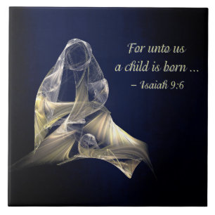 Christmas - Mother and Child Ceramic Tile