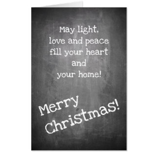 Christmas motif in chalkboard style - XMAS Card