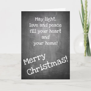 Christmas motif in chalkboard style - XMAS Card