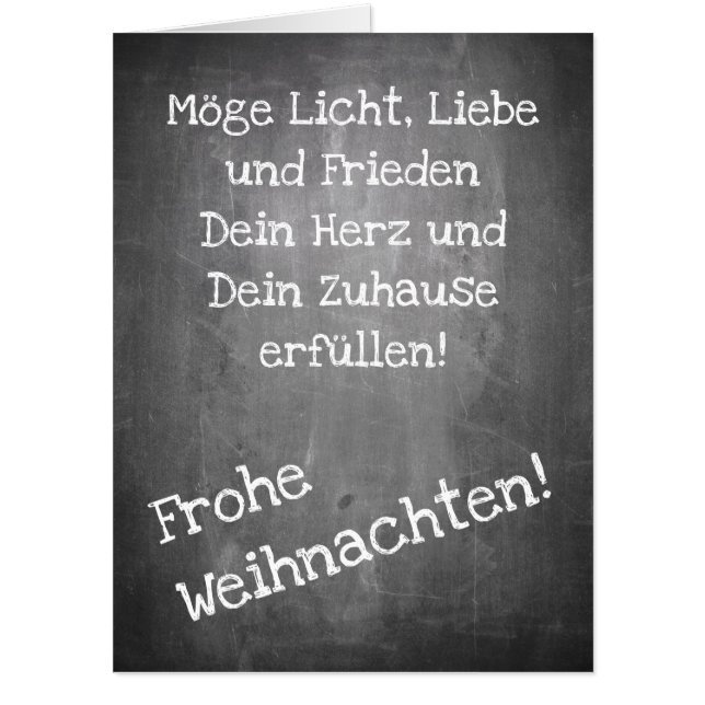 Christmas motif in chalkboard style - XMAS Card (Front)