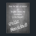 Christmas motif in chalkboard style - XMAS Postcard<br><div class="desc">Christmas motif in chalkboard style with the words Frohe Weihnacht in German,  in Spanish,  in French,  in English</div>