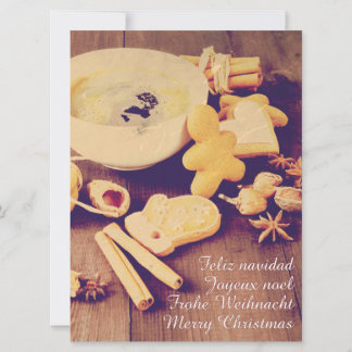 Christmas Motif with Cookies, Sweets and Spices Invitation