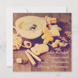 Christmas Motif with Cookies, Sweets and Spices Invitation