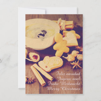 Christmas Motif with Cookies, Sweets and Spices Invitation