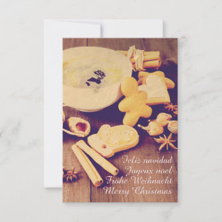 Christmas Motif with Cookies, Sweets and Spices Invitation