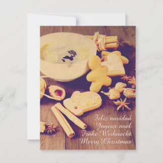 Christmas Motif with Cookies, Sweets and Spices Invitation