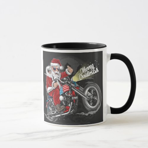 Christmas Motorcycle   Mug