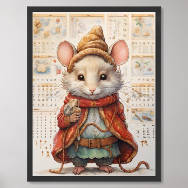 Christmas Mouse 3 Framed Art (Framed Front)