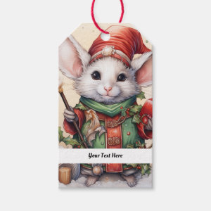Christmas Mouse 49 Your Text Here Gift Tags