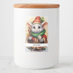 Christmas Mouse 4 Your Text Here Food Label