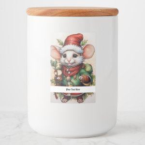 Christmas Mouse 50 Your Text Here Food Label