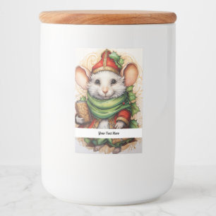Christmas Mouse 5 Your Text Here Food Label