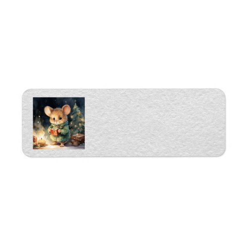 Christmas Mouse Address Labels