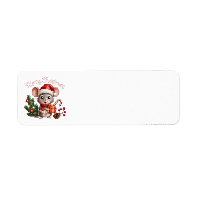 Christmas Mouse Address Labels (Front)