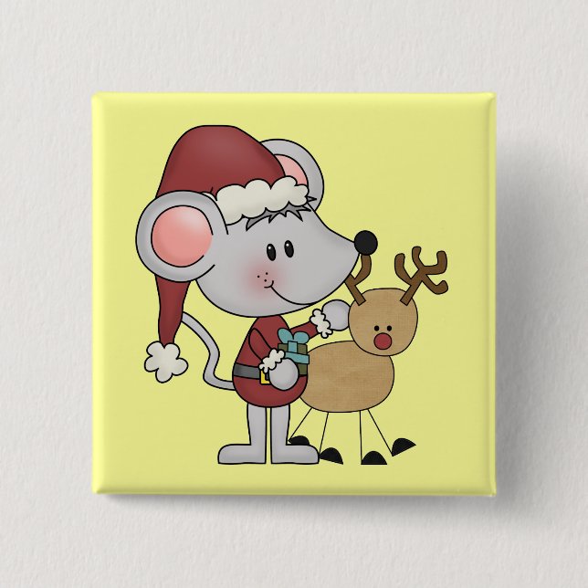 Christmas Mouse and Button (Front)