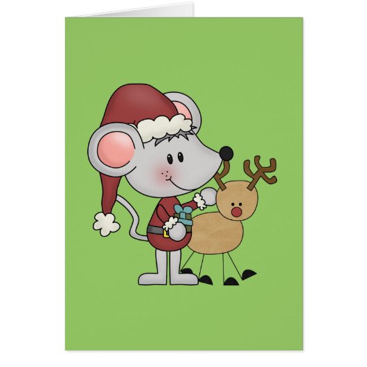 Christmas Mouse and Cards (Front)