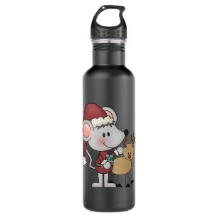 Christmas Mouse and Stainless Steel Water Bottle