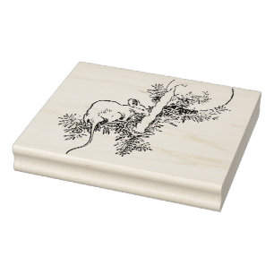 Christmas Mouse art stamp