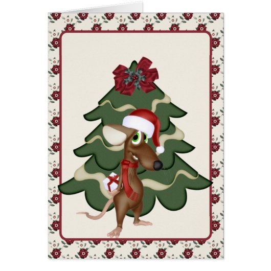 Christmas Mouse Card (Front)