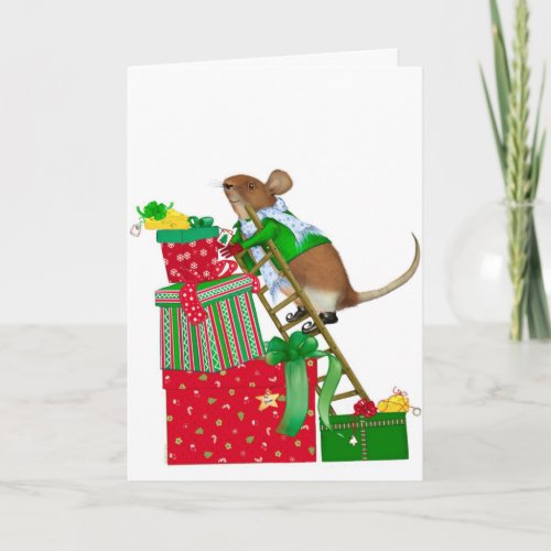 Christmas Mouse Christmas Card