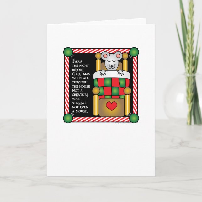 Christmas Mouse-GC Holiday Card (Front)