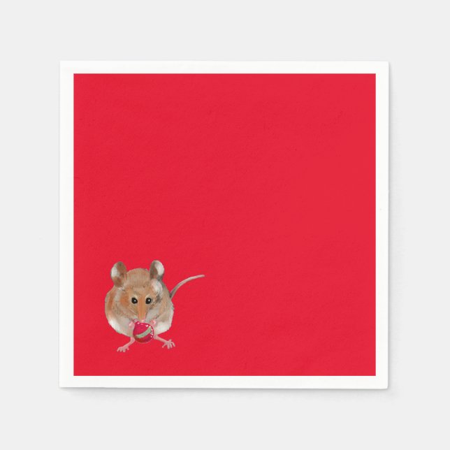 Christmas Mouse Napkins (Front)
