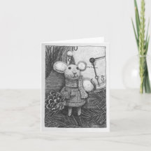 Christmas Mouse Notecard