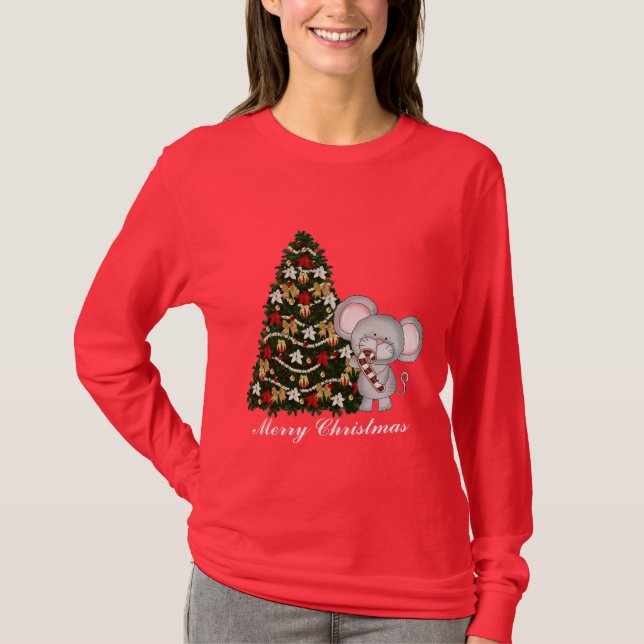 Christmas Mouse t-shirt (Front)