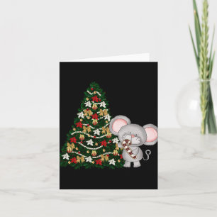 Christmas Mouse T Shirt Card