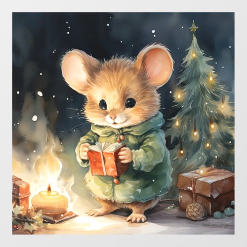 Christmas Mouse Window Cling