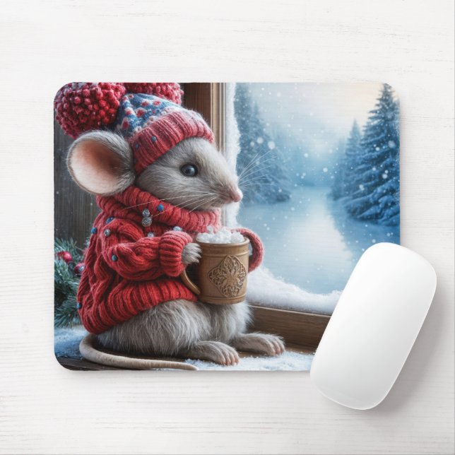 Christmas Mouse With Hot Cocoa Pad (With Mouse)