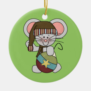 Christmas Mouse With Ornament