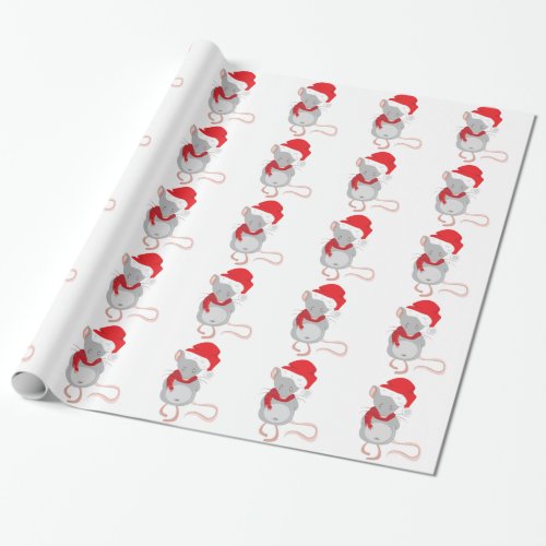 Christmas Mouse Wrapping Paper