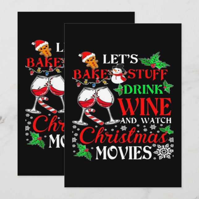 Christmas movie  invitation (Front/Back)