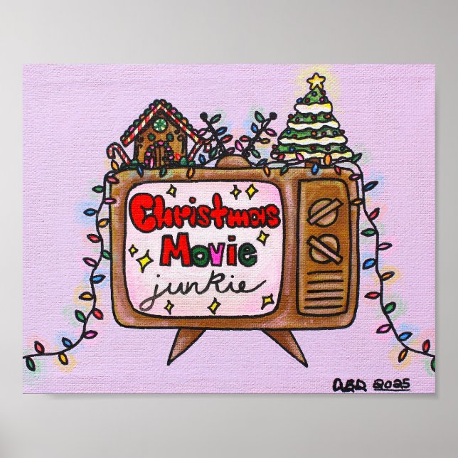 Christmas Movie Junkie 2025 10x8 Poster (Front)
