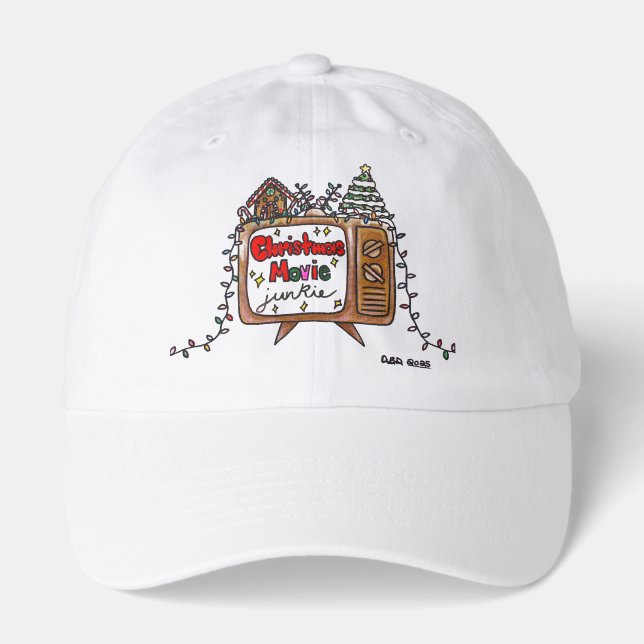 Christmas Movie Junkie 2025 Hat (Front)