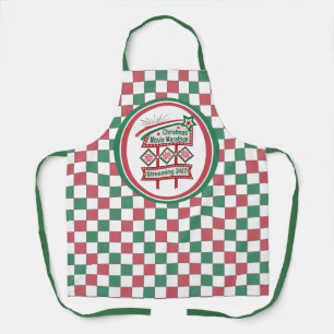 Christmas Movie Marathon Retro Marquee Festive Apron
