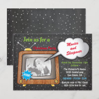 Christmas Movie Night Retro TV Party