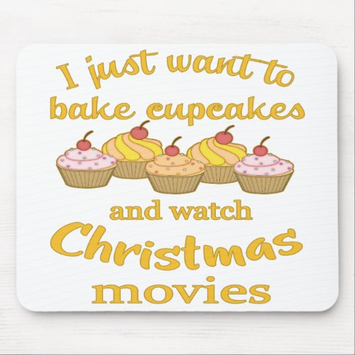 Christmas Movies and Baking Mouse Pad