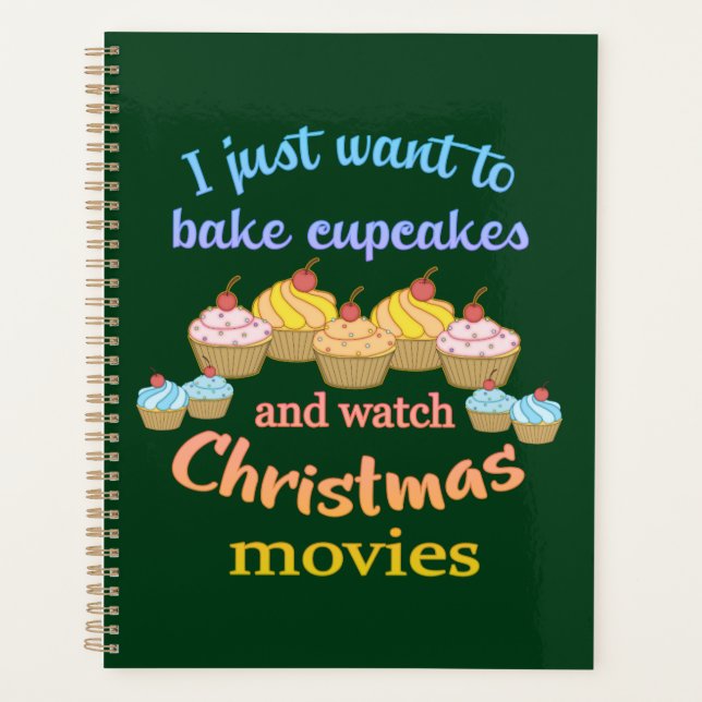 Christmas Movies and Cupcakes Planner (Front)