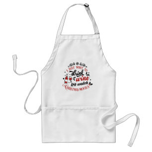 Christmas Movies and Wine Apron