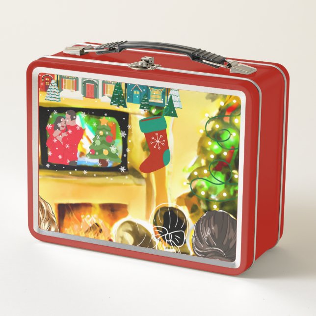 Christmas Movies Metal Lunch Box (Front)