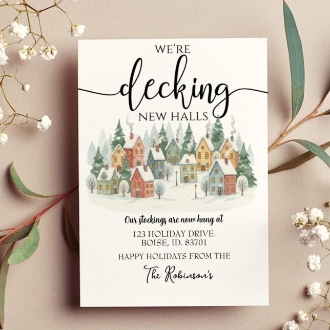 Christmas Moving Announcement, New Address Holiday Card (Creator Uploaded)